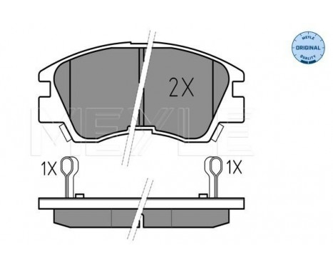 Brake Pad Set, disc brake MEYLE-ORIGINAL Quality 025 213 7316/W