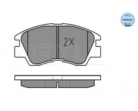 Brake Pad Set, disc brake MEYLE-ORIGINAL Quality 025 213 7316/W, Image 2