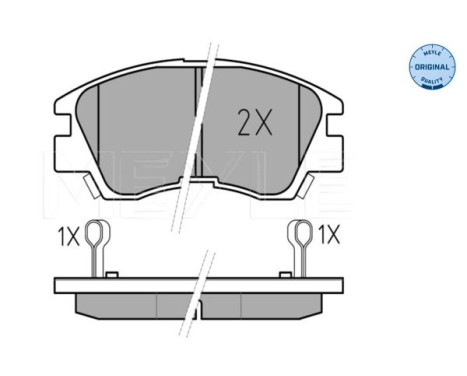 Brake Pad Set, disc brake MEYLE-ORIGINAL Quality 025 213 7316/W