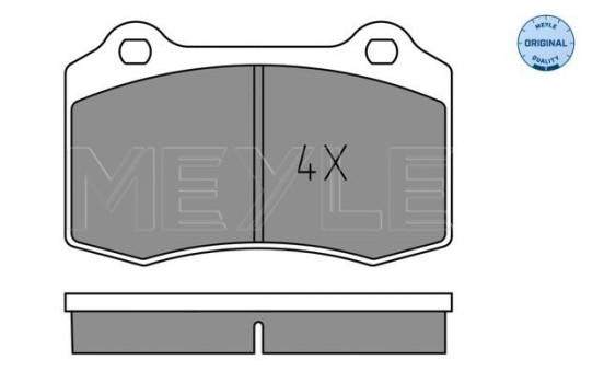 Brake Pad Set, disc brake MEYLE-ORIGINAL Quality 025 213 8115