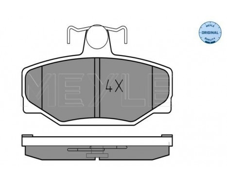 Brake Pad Set, disc brake MEYLE-ORIGINAL Quality 025 213 8513