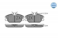 Brake Pad Set, disc brake MEYLE-ORIGINAL Quality 025 213 8818/W