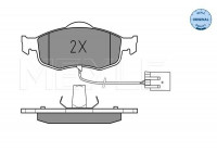 Brake Pad Set, disc brake MEYLE-ORIGINAL Quality 025 213 9618/W