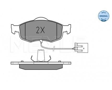 Brake Pad Set, disc brake MEYLE-ORIGINAL Quality 025 213 9618/W