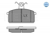 Brake Pad Set, disc brake MEYLE-ORIGINAL Quality 025 214 1814