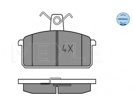 Brake Pad Set, disc brake MEYLE-ORIGINAL Quality 025 214 1814