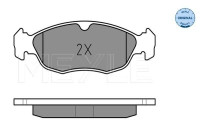 Brake Pad Set, disc brake MEYLE-ORIGINAL Quality 025 214 3017/W