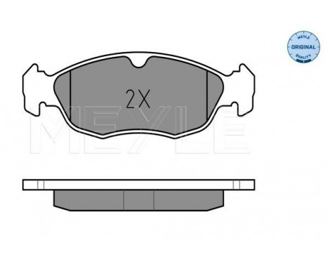 Brake Pad Set, disc brake MEYLE-ORIGINAL Quality 025 214 3017/W