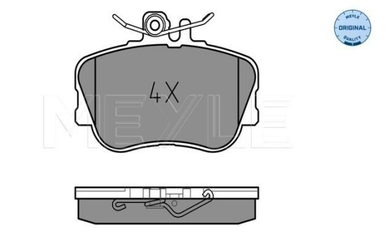 Brake Pad Set, disc brake MEYLE-ORIGINAL Quality 025 214 3920