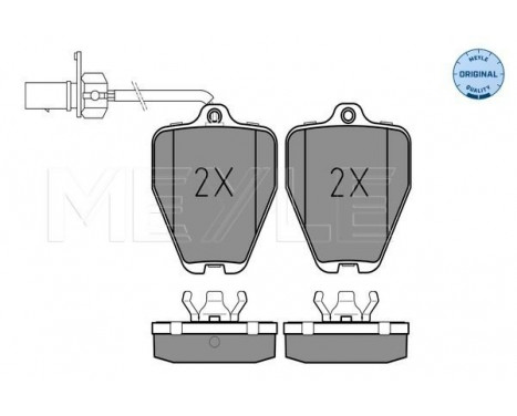 Brake Pad Set, disc brake MEYLE-ORIGINAL Quality 025 214 5218/W