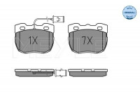 Brake Pad Set, disc brake MEYLE-ORIGINAL Quality 025 214 5918/W