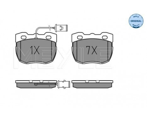 Brake Pad Set, disc brake MEYLE-ORIGINAL Quality 025 214 5918/W