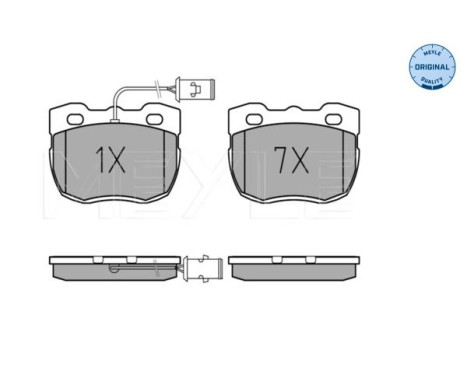 Brake Pad Set, disc brake MEYLE-ORIGINAL Quality 025 214 5918/W, Image 2