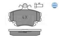 Brake Pad Set, disc brake MEYLE-ORIGINAL Quality 025 214 6318/W