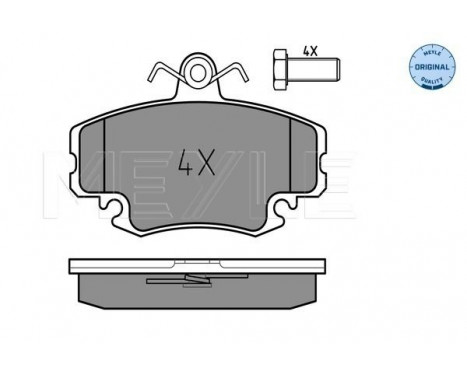 Brake Pad Set, disc brake MEYLE-ORIGINAL Quality 025 214 6318/W