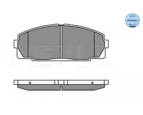 Brake Pad Set, disc brake MEYLE-ORIGINAL Quality 025 214 6815