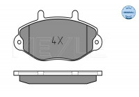Brake Pad Set, disc brake MEYLE-ORIGINAL Quality 025 214 6918