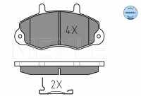 Brake Pad Set, disc brake MEYLE-ORIGINAL Quality 025 214 7018