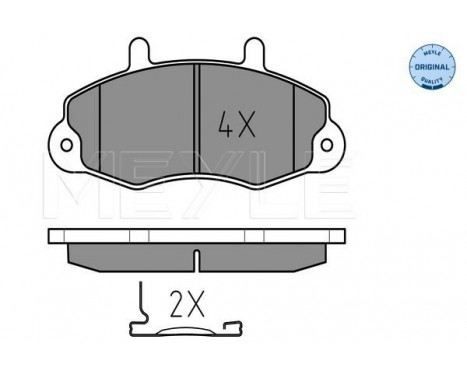 Brake Pad Set, disc brake MEYLE-ORIGINAL Quality 025 214 7018