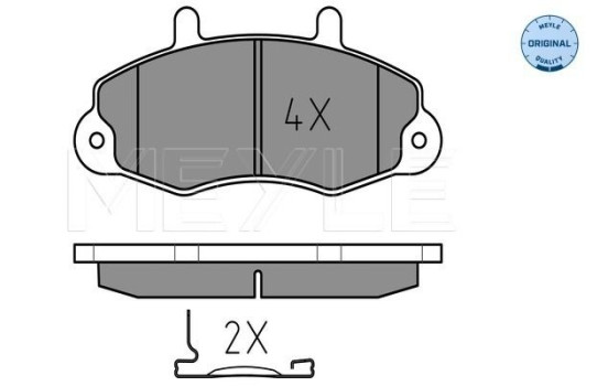Brake Pad Set, disc brake MEYLE-ORIGINAL Quality 025 214 7018