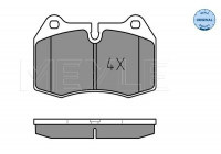 Brake Pad Set, disc brake MEYLE-ORIGINAL Quality 025 214 7118