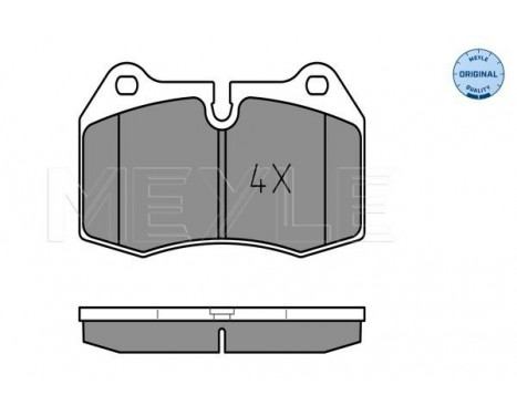 Brake Pad Set, disc brake MEYLE-ORIGINAL Quality 025 214 7118