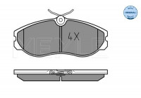 Brake Pad Set, disc brake MEYLE-ORIGINAL Quality 025 214 8115