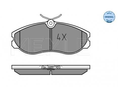 Brake Pad Set, disc brake MEYLE-ORIGINAL Quality 025 214 8115