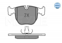 Brake Pad Set, disc brake MEYLE-ORIGINAL Quality 025 214 8619