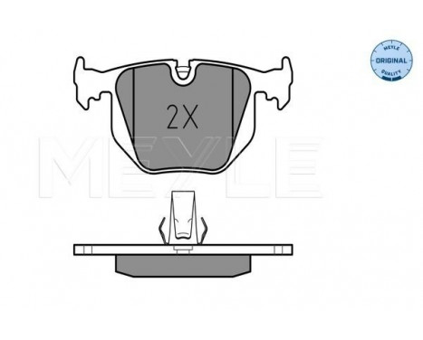 Brake Pad Set, disc brake MEYLE-ORIGINAL Quality 025 214 8717
