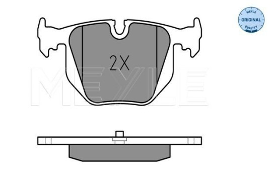 Brake Pad Set, disc brake MEYLE-ORIGINAL Quality 025 214 8717, Image 2