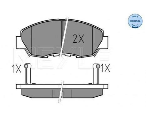 Brake Pad Set, disc brake MEYLE-ORIGINAL Quality 025 214 9918/W