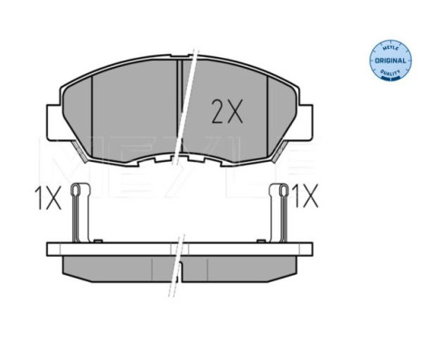 Brake Pad Set, disc brake MEYLE-ORIGINAL Quality 025 214 9918/W, Image 2
