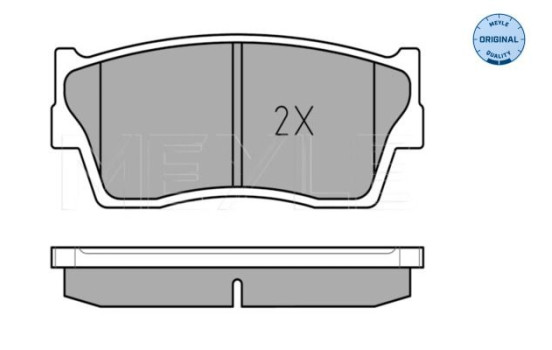 Brake Pad Set, disc brake MEYLE-ORIGINAL Quality 025 215 0014/W, Image 3