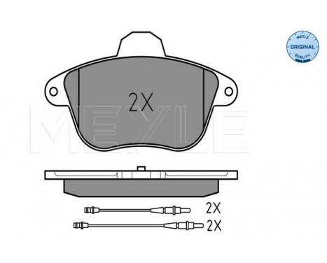 Brake Pad Set, disc brake MEYLE-ORIGINAL Quality 025 215 0417/W