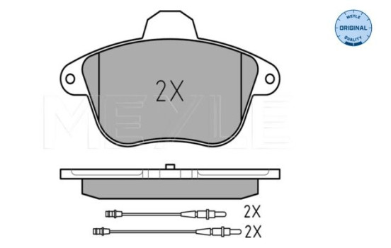 Brake Pad Set, disc brake MEYLE-ORIGINAL Quality 025 215 0417/W, Image 2