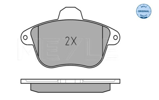 Brake Pad Set, disc brake MEYLE-ORIGINAL Quality 025 215 0417/W, Image 3