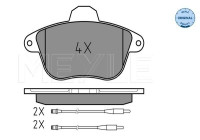 Brake Pad Set, disc brake MEYLE-ORIGINAL Quality 025 215 0717/W