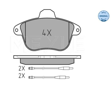 Brake Pad Set, disc brake MEYLE-ORIGINAL Quality 025 215 0717/W, Image 2