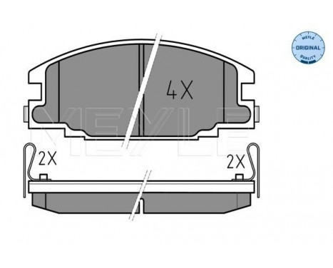 Brake Pad Set, disc brake MEYLE-ORIGINAL Quality 025 215 4316/W