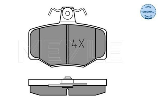 Brake Pad Set, disc brake MEYLE-ORIGINAL Quality 025 215 4515