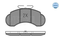 Brake Pad Set, disc brake MEYLE-ORIGINAL Quality 025 215 7314