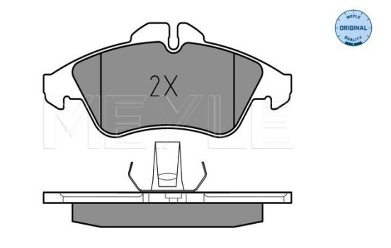 Brake Pad Set, disc brake MEYLE-ORIGINAL Quality 025 215 7620