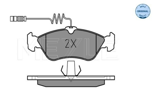 Brake Pad Set, disc brake MEYLE-ORIGINAL Quality 025 215 9218