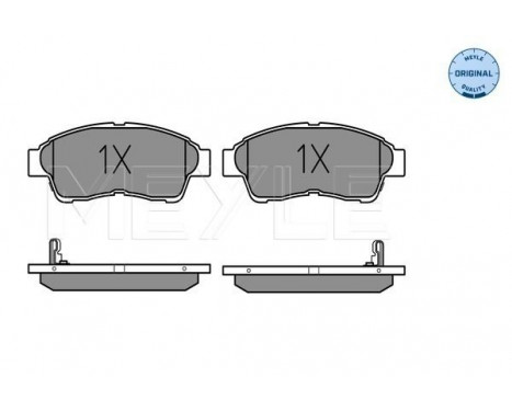 Brake Pad Set, disc brake MEYLE-ORIGINAL Quality 025 216 0117/W