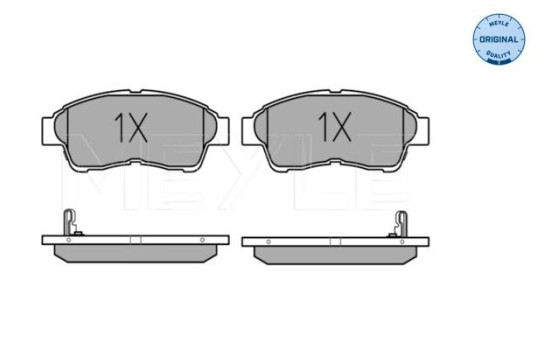 Brake Pad Set, disc brake MEYLE-ORIGINAL Quality 025 216 0117/W