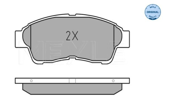Brake Pad Set, disc brake MEYLE-ORIGINAL Quality 025 216 0117/W, Image 2