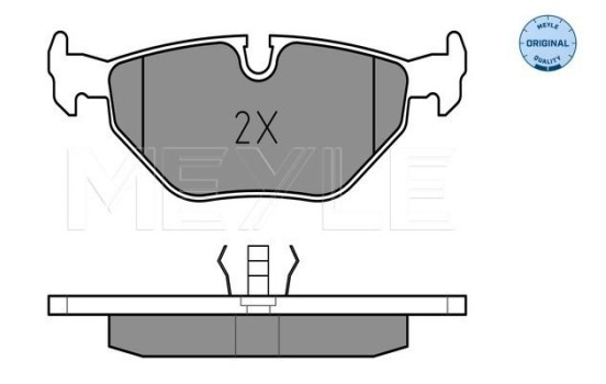 Brake Pad Set, disc brake MEYLE-ORIGINAL Quality 025 216 0717