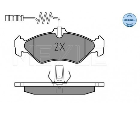 Brake Pad Set, disc brake MEYLE-ORIGINAL Quality 025 216 2117