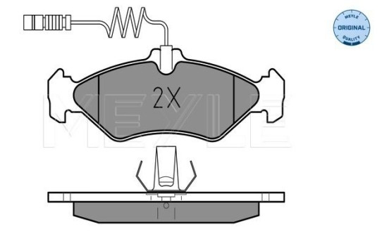 Brake Pad Set, disc brake MEYLE-ORIGINAL Quality 025 216 2117